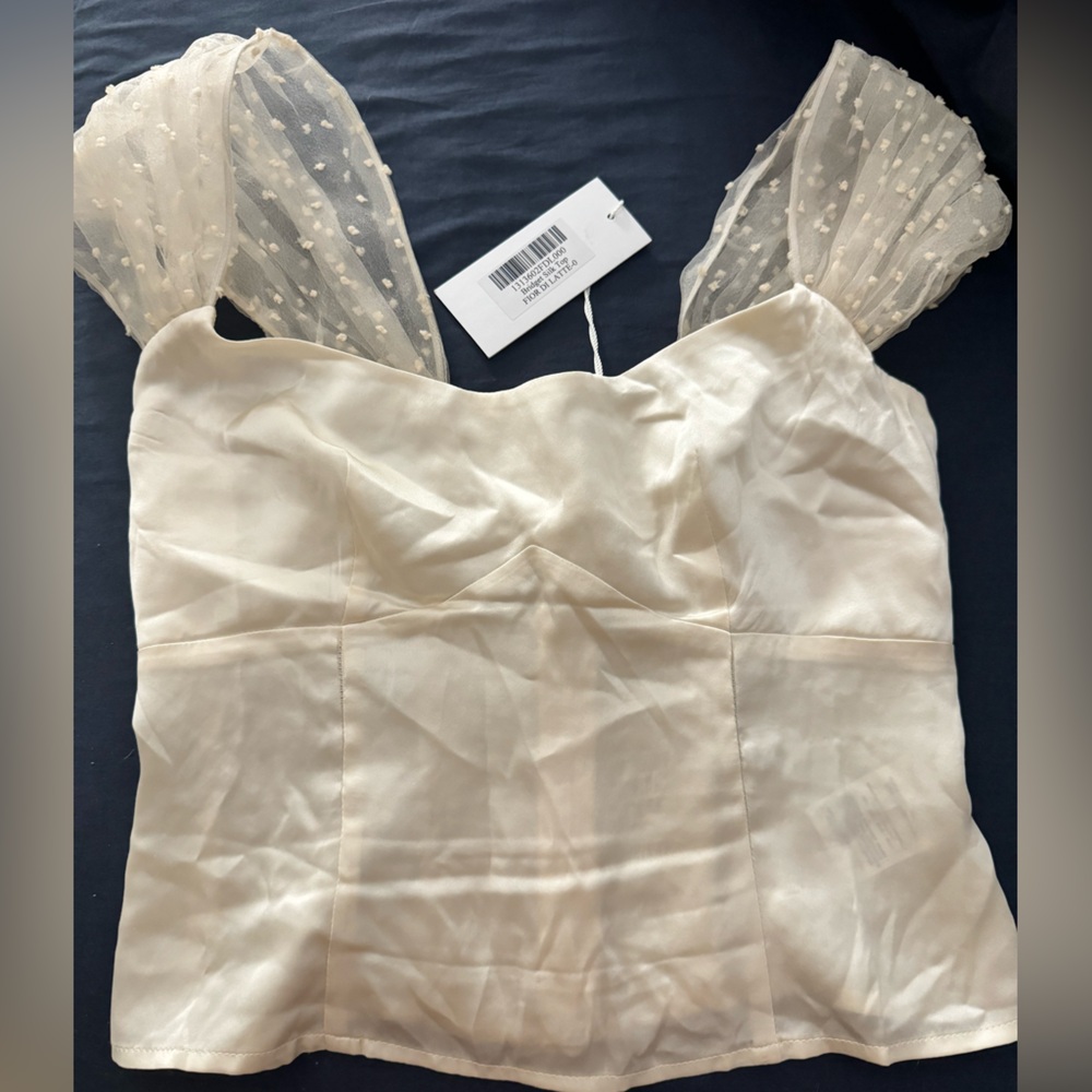 Reformation Bridget Silk top